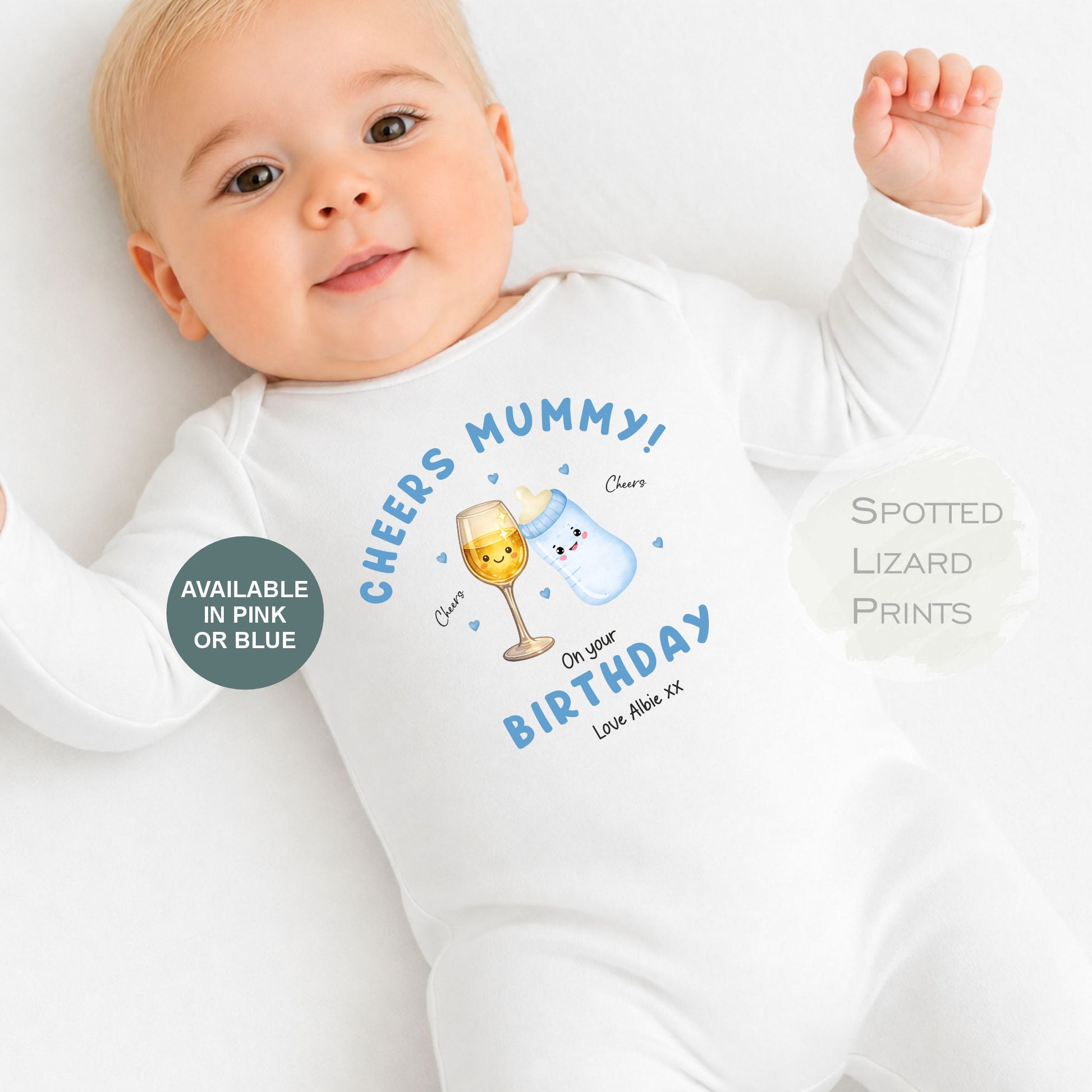 Happy Birthday Mummy, First Birthday as my Mummy, Mummy Birthday Gift, New Mum Gift, Sleepsuit Baby Vest Personalised