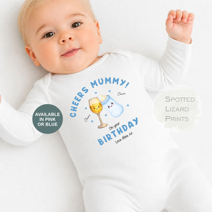 Happy Birthday Mummy, First Birthday as my Mummy, Mummy Birthday Gift, New Mum Gift, Sleepsuit Baby Vest Personalised