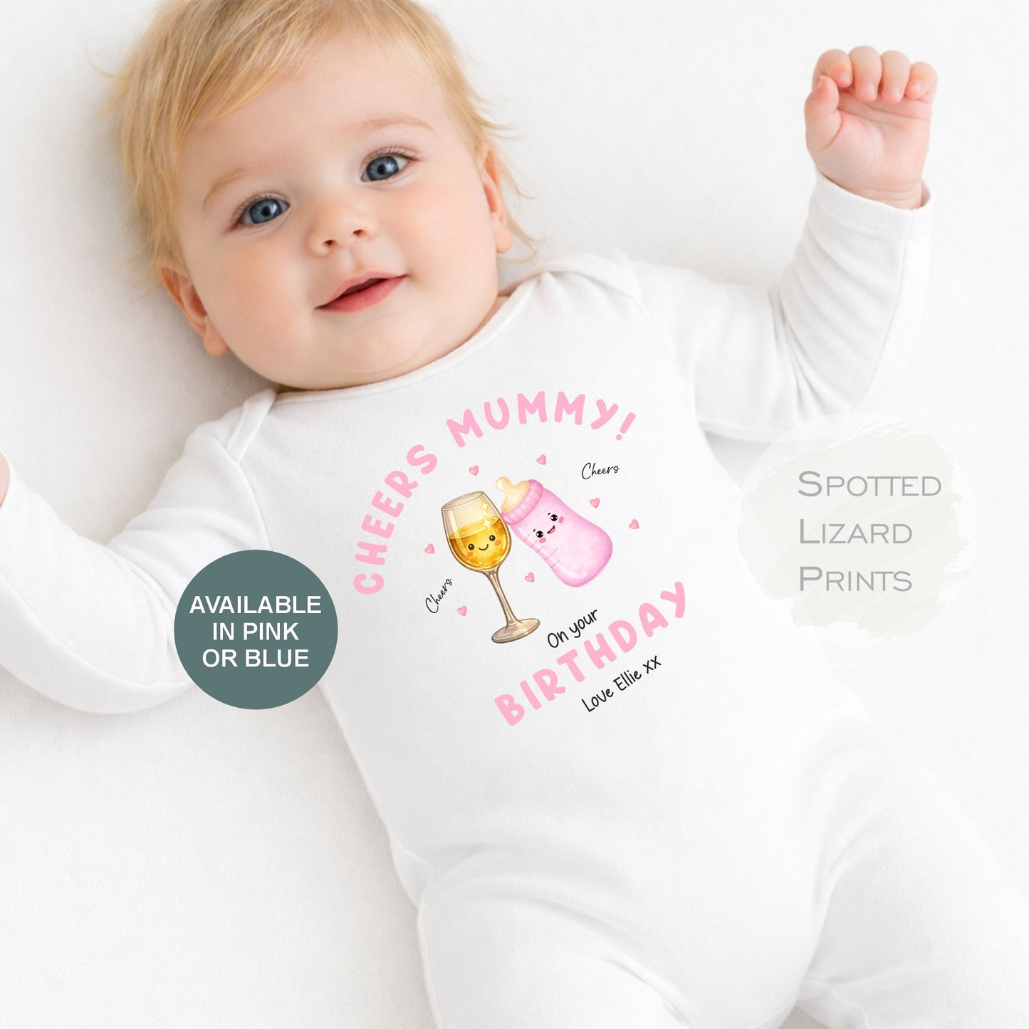 Happy Birthday Mummy, First Birthday as my Mummy, Mummy Birthday Gift, New Mum Gift, Sleepsuit Baby Vest Personalised