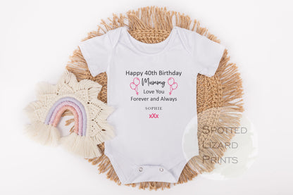 Happy 40th Birthday Daddy Baby Vest