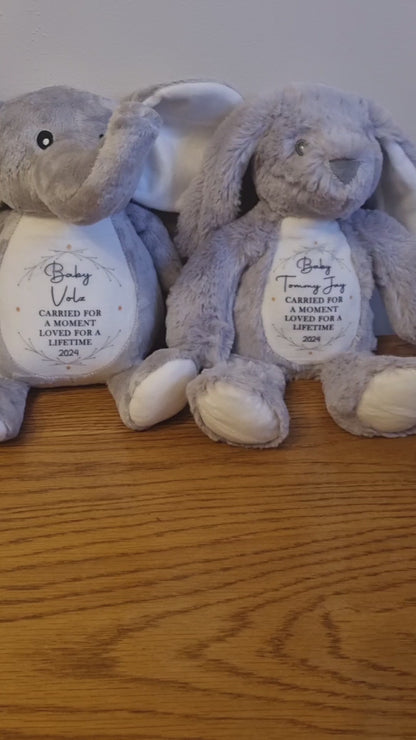 Personalised Baby Loss Teddy - Miscarriage Teddy - Angel Baby - Still Born Gifts - Baby Memorial Keepsake - Baby Loss Keepsake