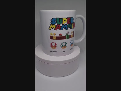 Super Daddio - Mug | Coaster for Dad | Father's Day - Super Mario Mug Gift Set