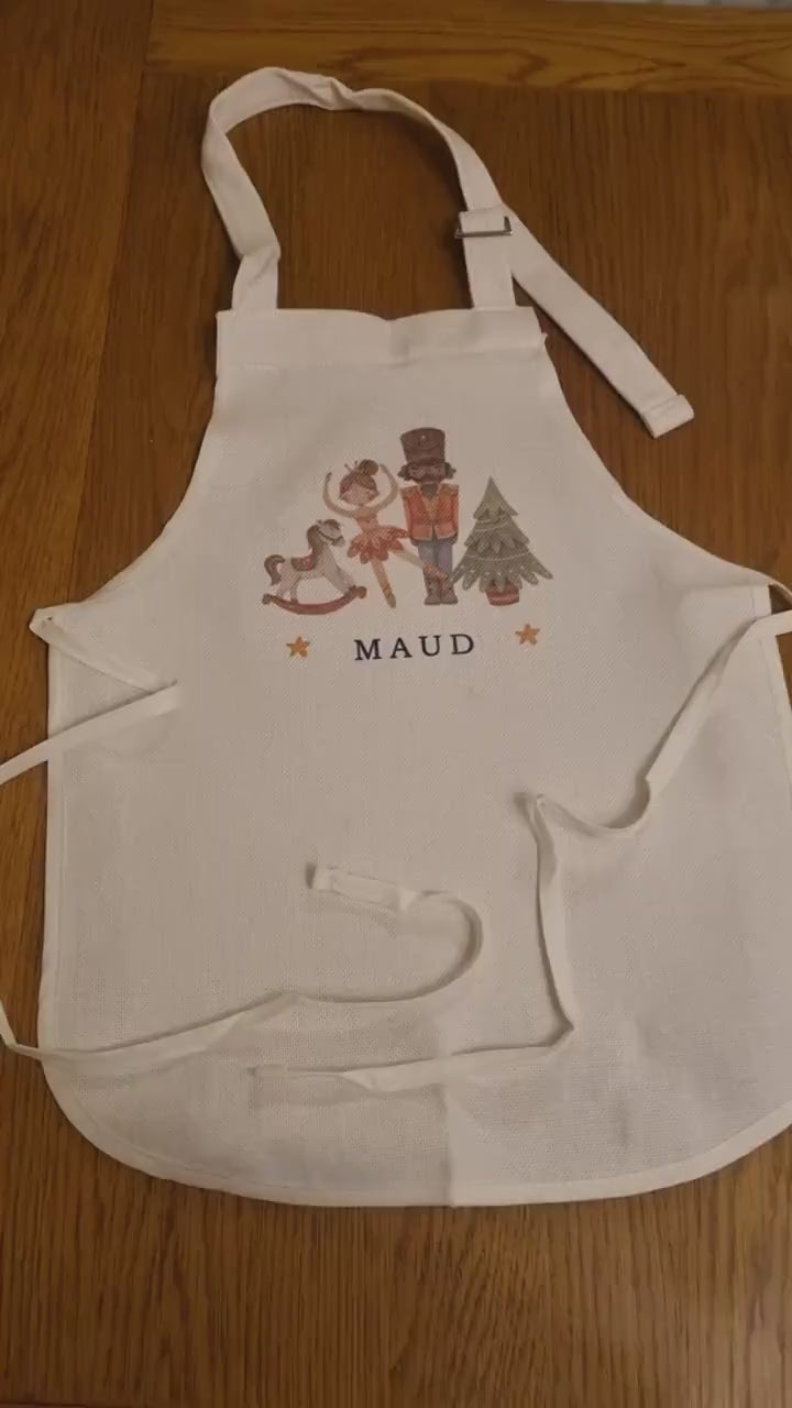 Personalised Christmas Apron - Personalised Children's Apron - Baking Gifts - Gifts For Her - Kids Apron - Baking Set - Kid's Apron