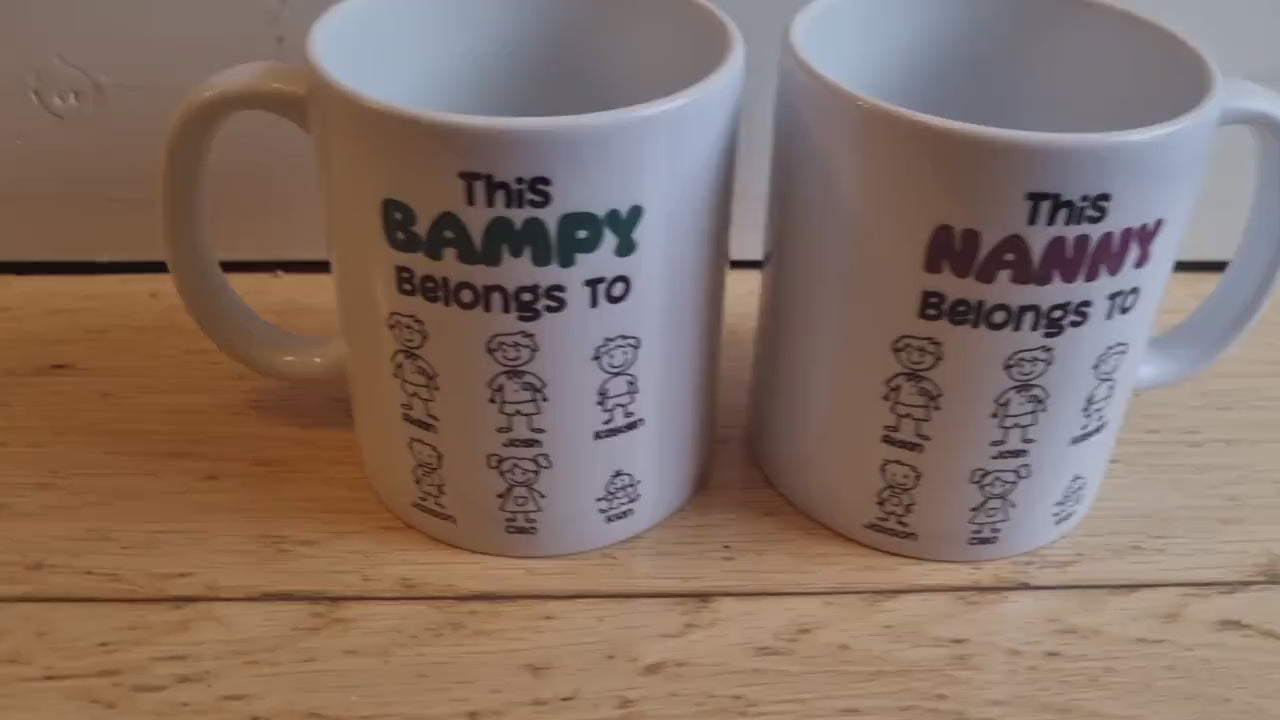 This Grandma Belongs to Mug | Grandad | Nannie | Mummy | Daddy - Personalised Mugs