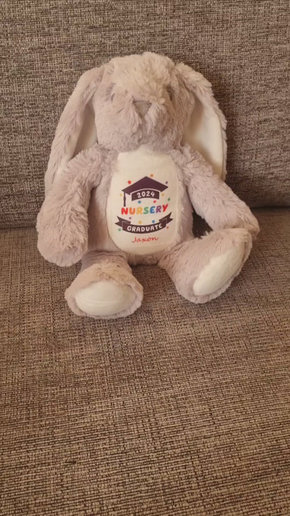 Personalised Graduation Soft Toy, Graduate Keepsake Teddy, Nursery Leaver, Preschool Leaver Teddy, Graduation Gift 2024, Class of 2024