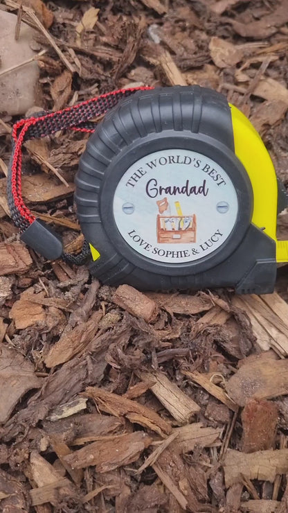 Personalised Tape Measure | Father's Day Gifts | Gift For Dad | DIY | Personalised Gift | Unique Gifts | Gift For Him | Grandad Gift - 5M