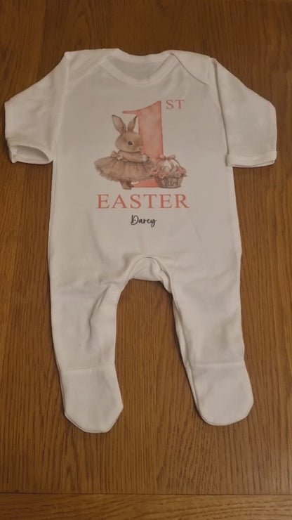 Personalised My First Easter Baby Girl Outfit First Easter 1st Easter - Easter