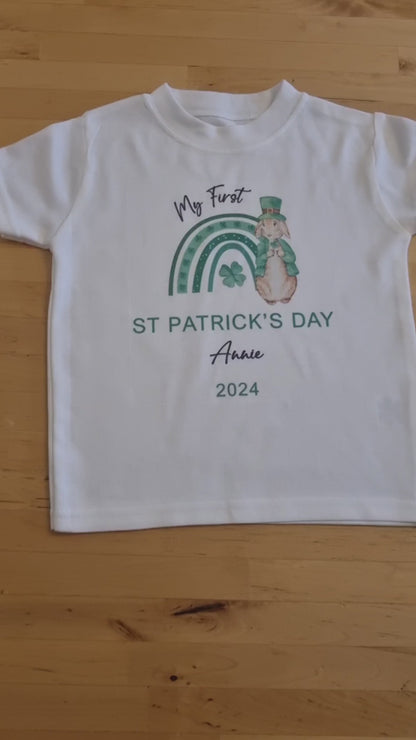 Personalised My First St Patrick's Day Baby Outfit - My 1st St Patrick's Day Baby Outfit