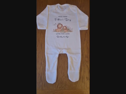 Our First Father's Day Baby Outfit (First Father's Day 1st Father's Day Daddy Dad Father's Day l New Dad Gift)