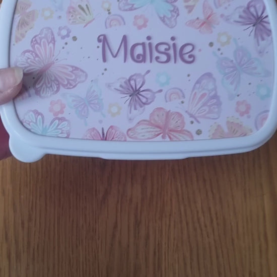 Lunch box for Kids. Personalised Gift. Back to school Lunch Box. Video 