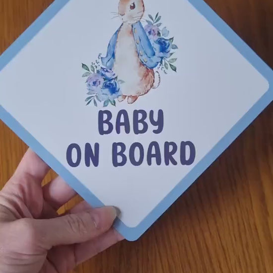 Peter Rabbit Baby on Board Car Sign - Baby on Board | Child on Board