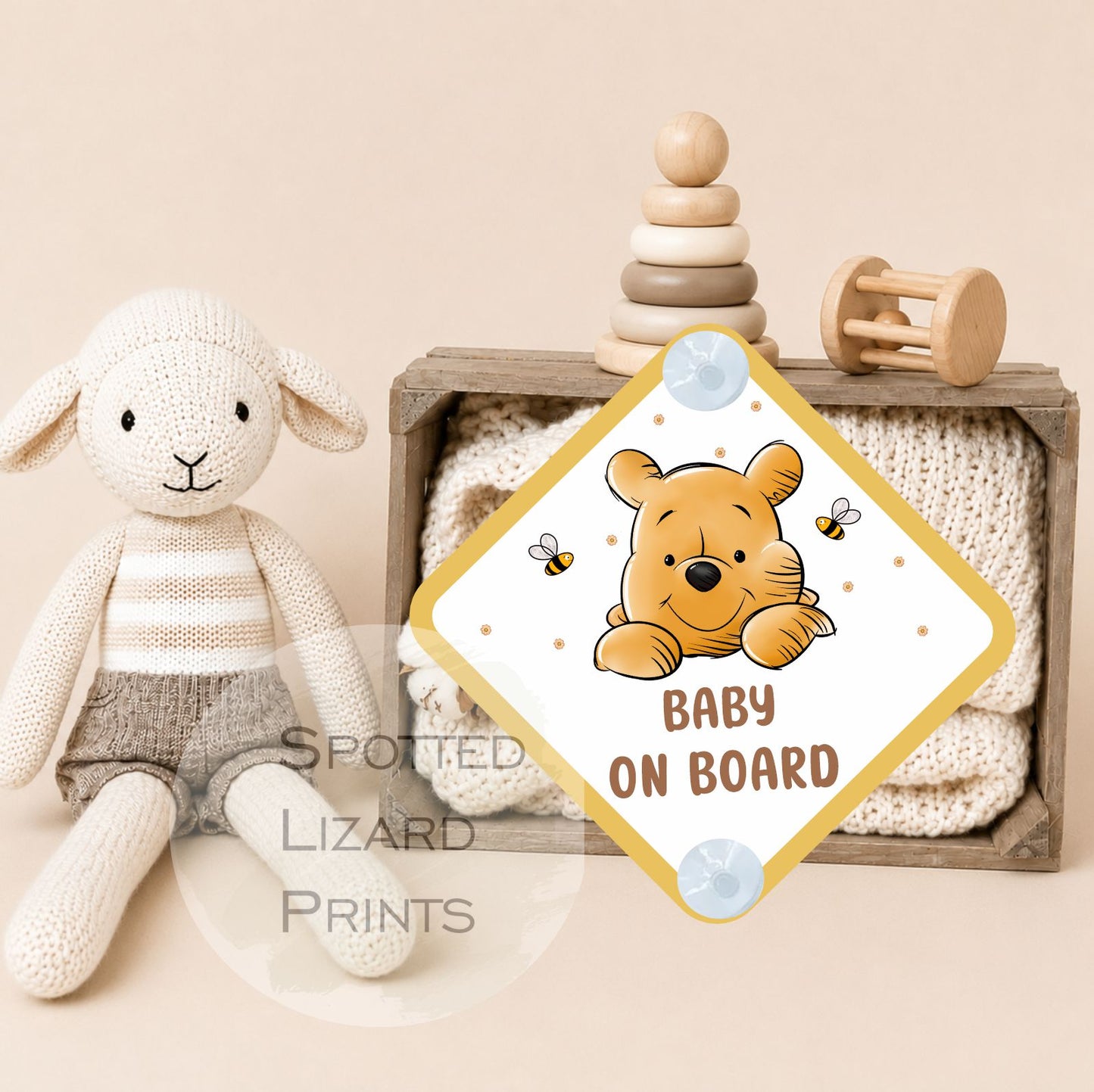 Baby on Board Sign - Child on Board Car sign - Gift for new Mum - Baby announcement - Car window sign