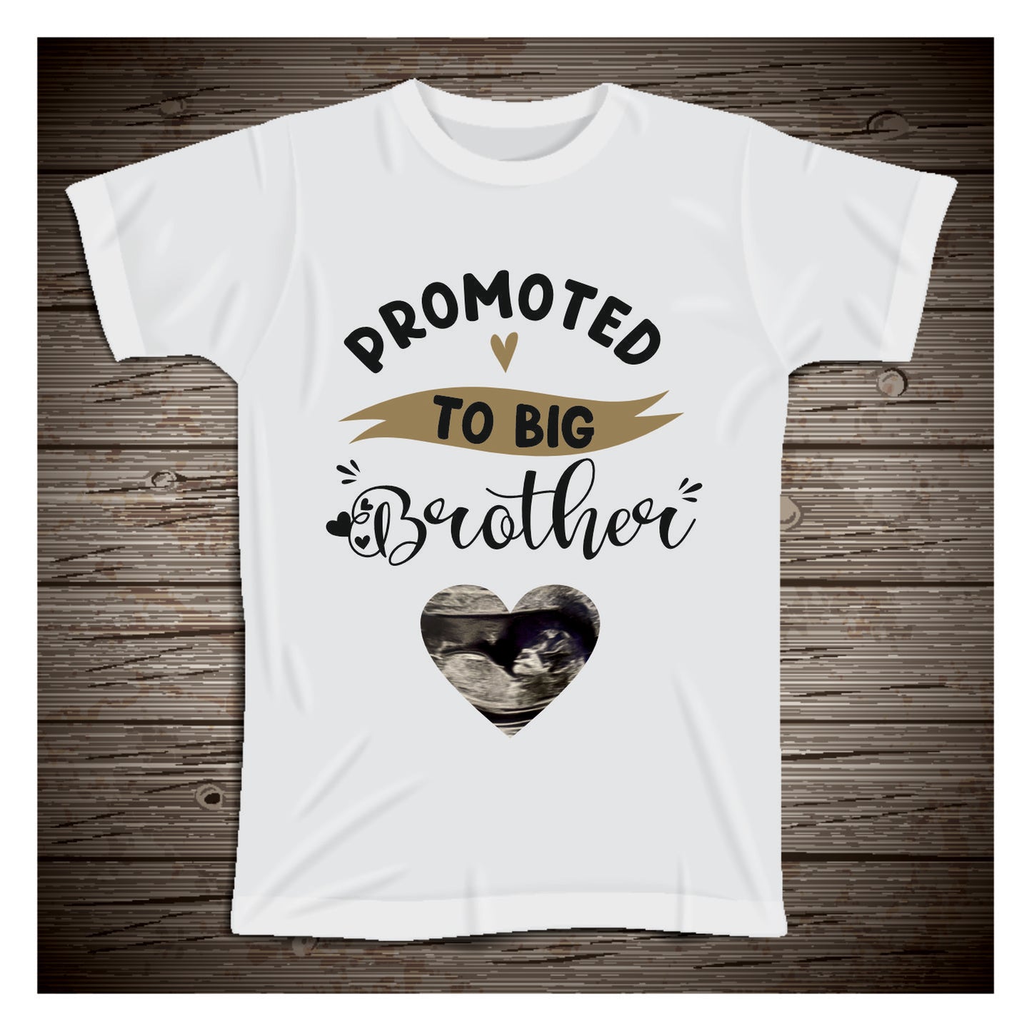 promoted to a sibling personalised T-Shirt for kids