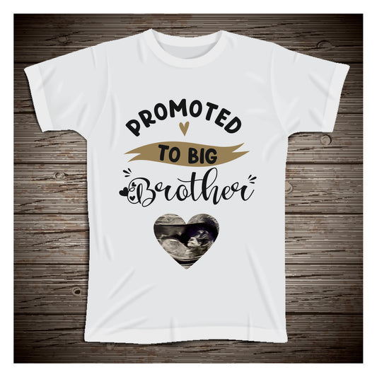 promoted to a sibling personalised T-Shirt for kids