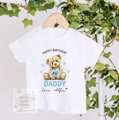 Personalised Happy Birthday Daddy Baby Vest | 30th 40th 50th 60th Birthday Daddy Outfit | Sleepsuit Gift from Baby | Dad Birthday