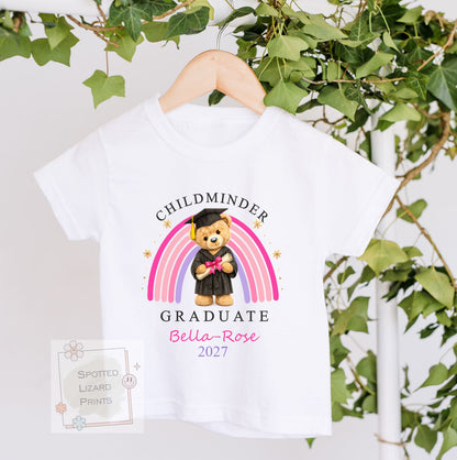 Personalised Nursery Graduation T-Shirt | Preschool Graduate Shirt | Childminder Leavers Gift | Nursery Graduation Top, Kids Graduation 2027