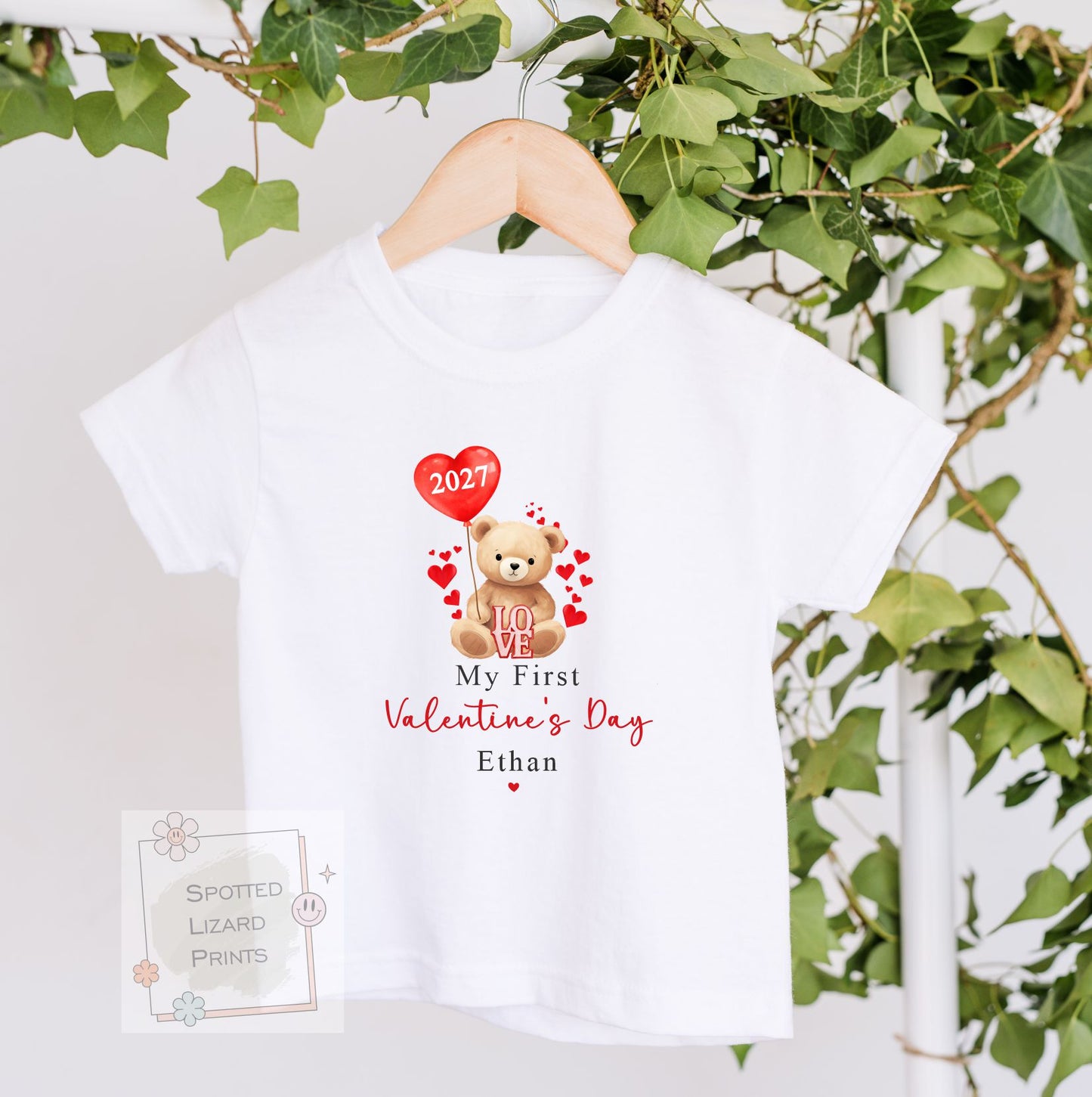 Personalised My First Valentine's Day Baby tee | 1st Valentine's Day Baby Sleepsuit & Vest | Baby Valentine Outfit | Valentine Sweatshirt