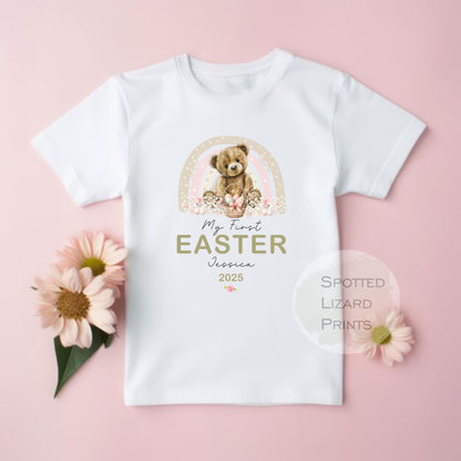 Teddy Easter Babygrow, Easter Sleepsuit, Easter T-shirt, My 1st Easter, My First Easter, Babies first Easter sleepsuit, Easter baby outfit, New baby gift