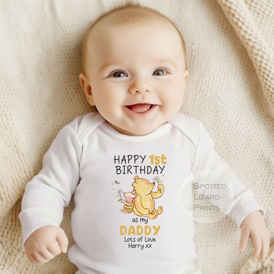 Happy First Birthday DADDY Baby Outfit (First Birthday 1st Birthday Daddy Dad Birthday)