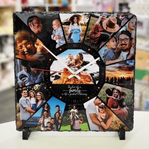 Personalised Clock | Family | Wedding | Anniversary | Father's Day | Mother's Day gift idea