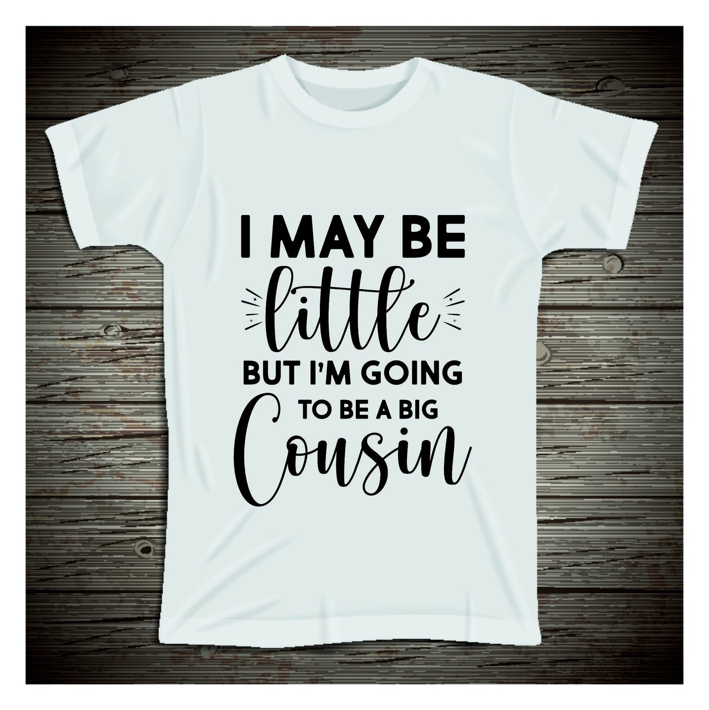 Promoted to Big Cousin Sibling Kids T-Shirt Pregnancy announcement