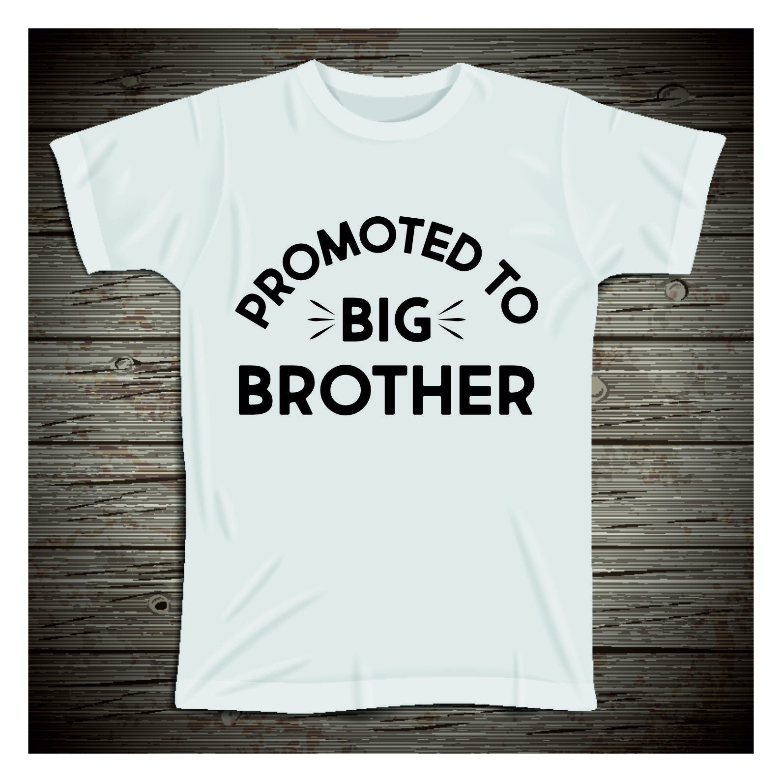 Promoted to Big Brother Sibling Kids T-Shirt | Pregnancy announcement