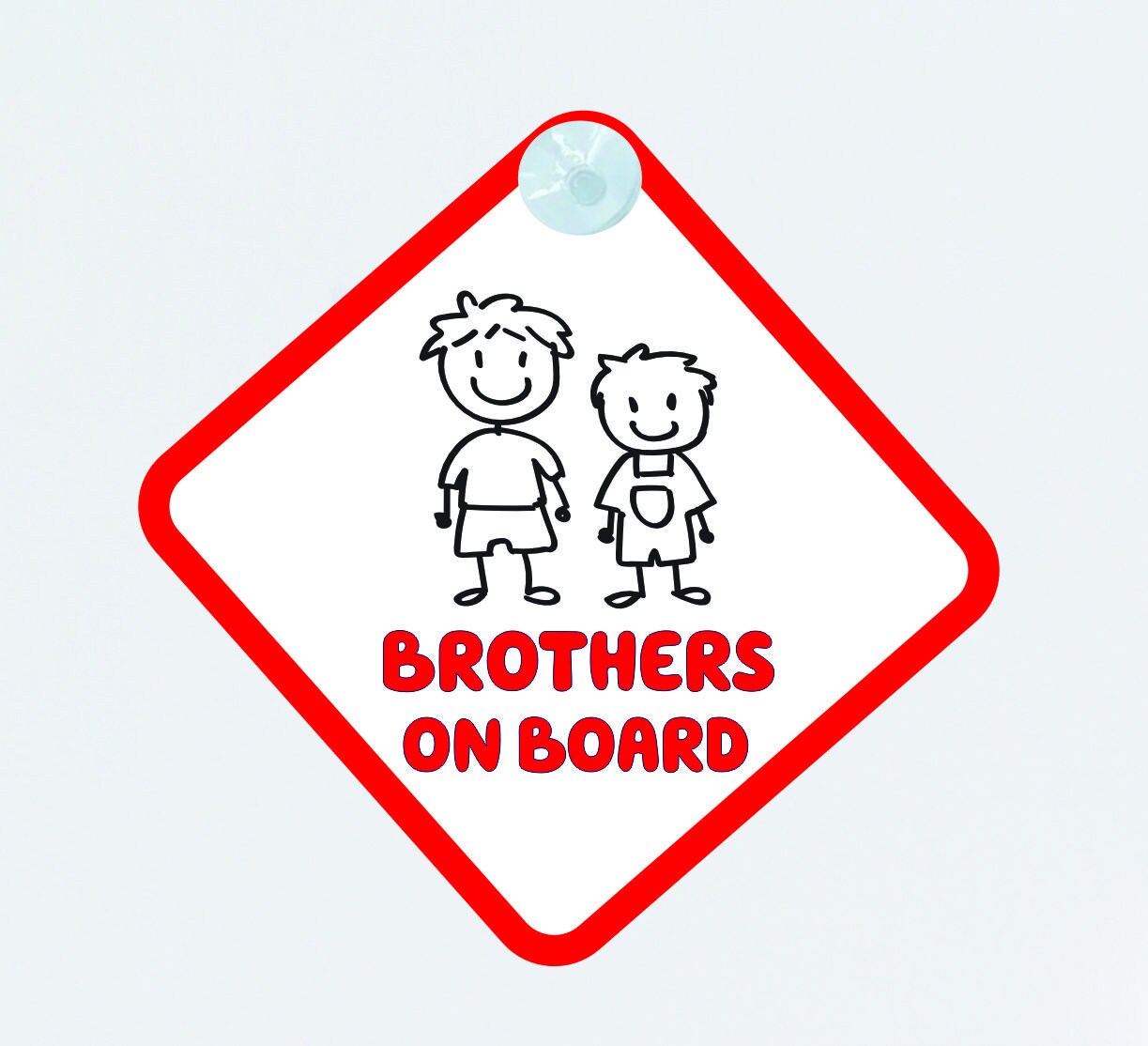 Personalised Stick Family Car Sign - Baby on Board | Child on Board