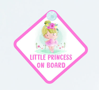 Little Princess Baby on Board Car Sign - Baby on Board | Child on Board