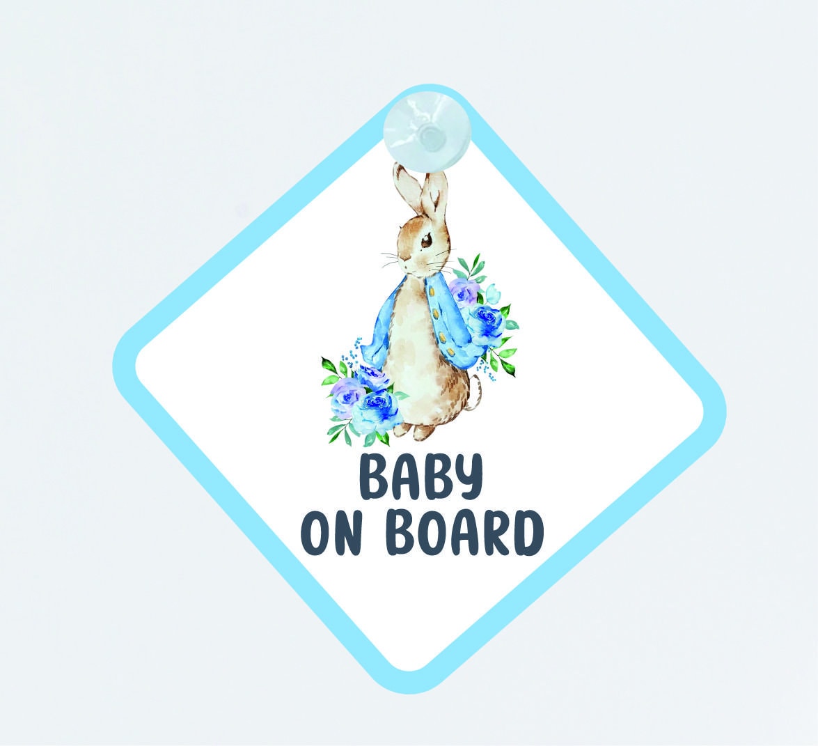 Peter Rabbit Baby on Board Car Sign - Baby on Board | Child on Board