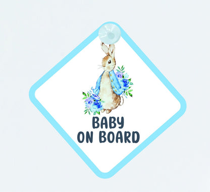 Peter Rabbit Baby on Board Car Sign - Baby on Board | Child on Board