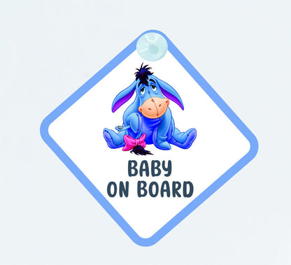 Eeyore - Winnie the Pooh Baby on Board Car Sign - Baby on Board | Child on Board