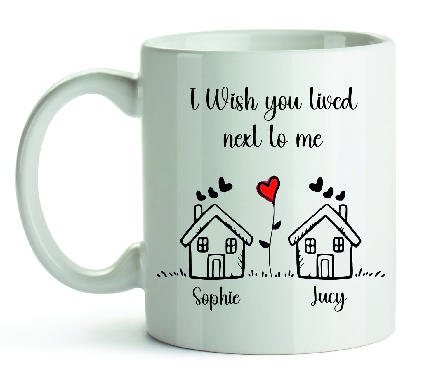 I Wish You Lived Next Door Mug, Long Distance Mug, Moving Away Mug Gift, Missing You Gift, Bestie Mug, Best Friend, Neighbour Mug