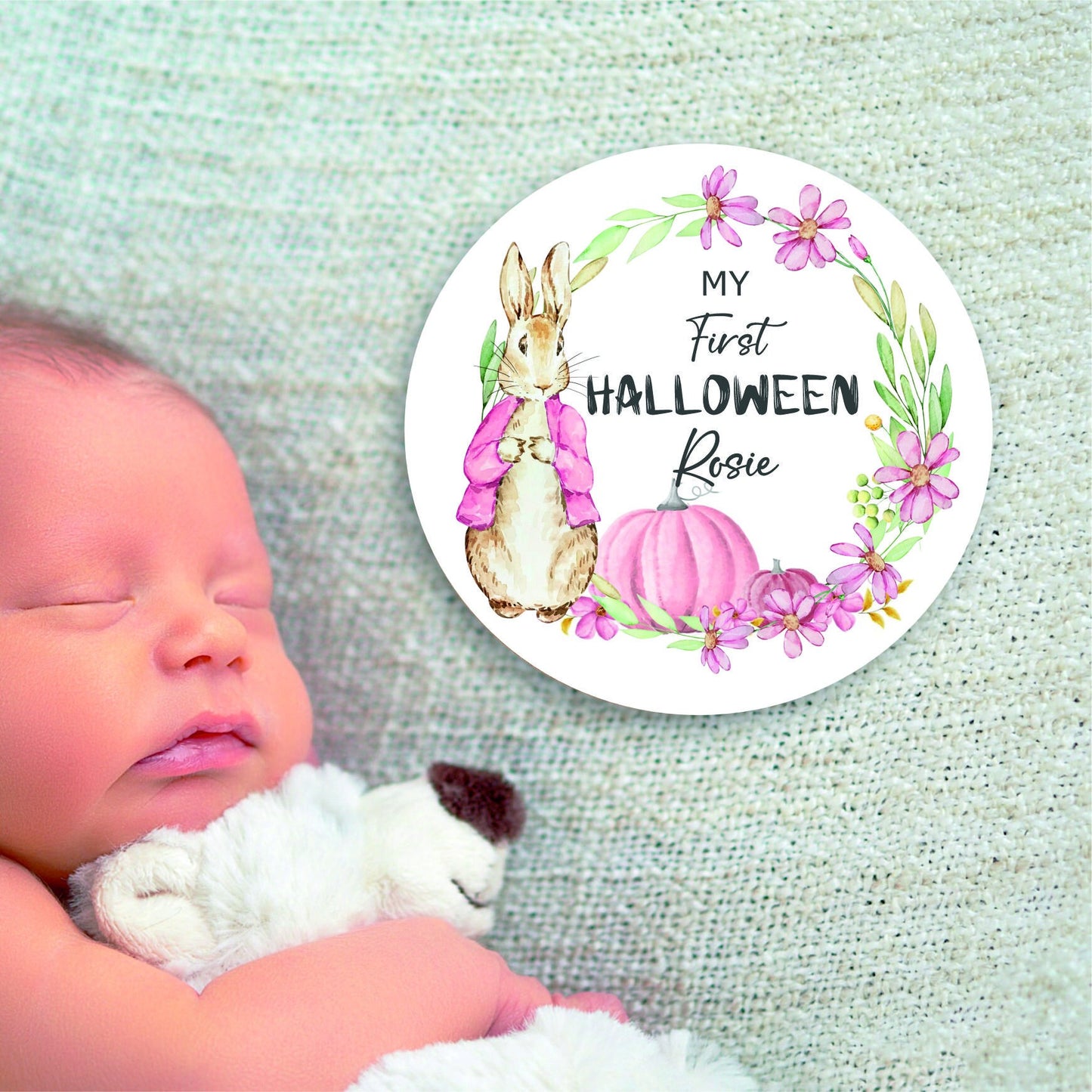 Personalised First Halloween Baby Romper Baby Halloween Costume Gift Personalised First Halloween Sleepsuit