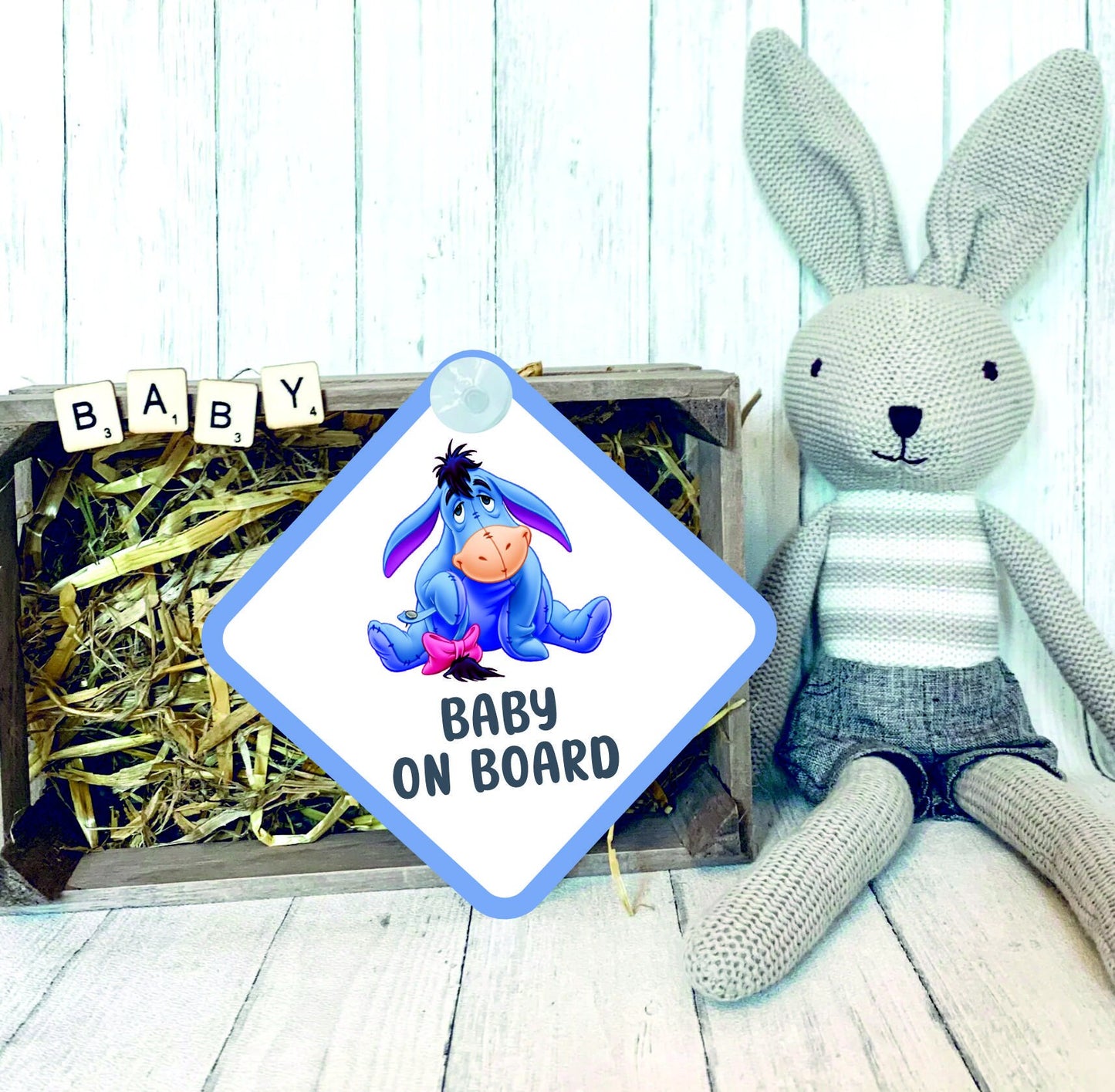 Eeyore - Winnie the Pooh Baby on Board Car Sign - Baby on Board | Child on Board