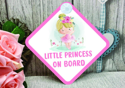 Little Princess Baby on Board Car Sign - Baby on Board | Child on Board