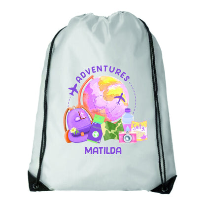 Personalised Adventure Kids Bags, Forest School Bag, Girl/Boy Holiday Bag