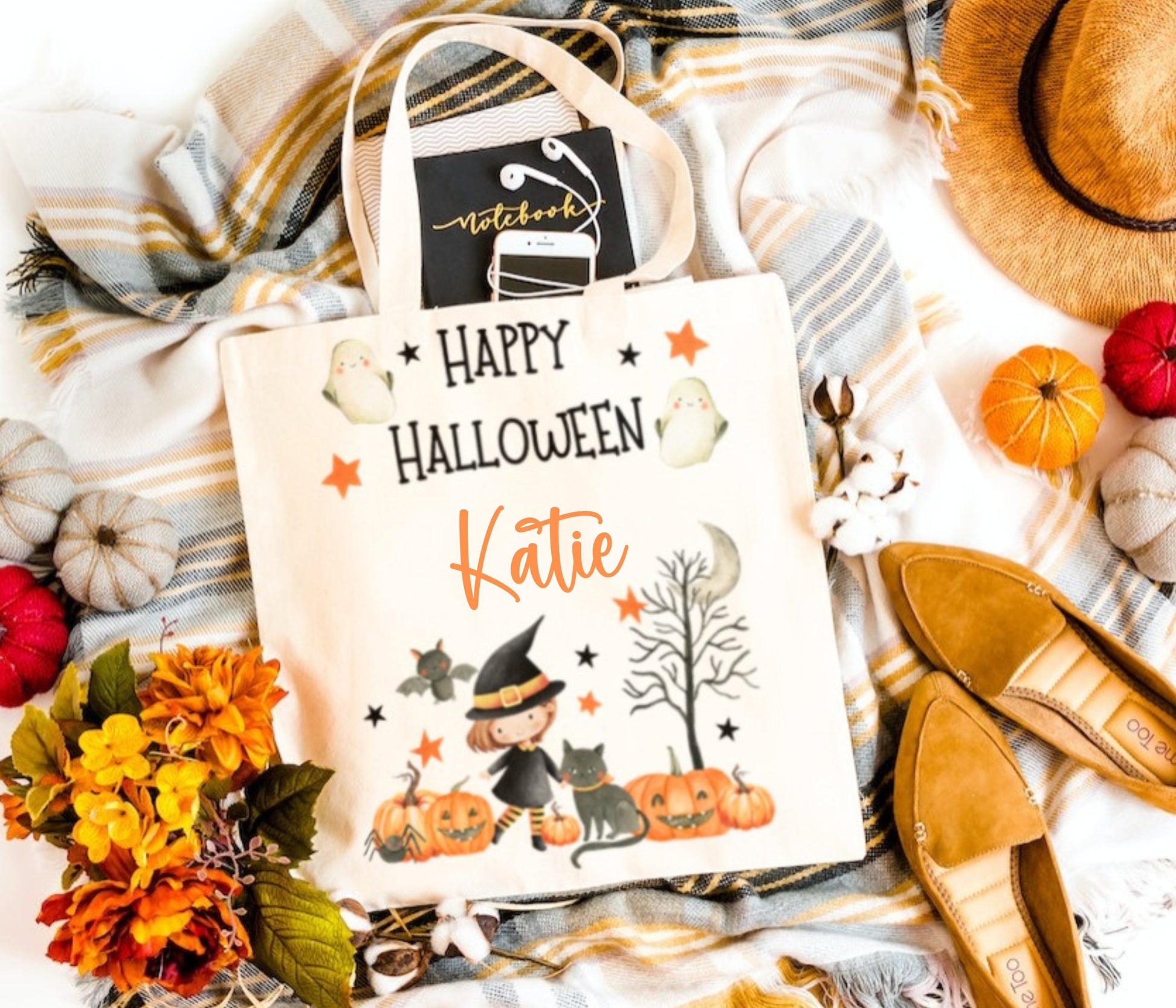 Halloween Gift Bag - Halloween Accessories - Halloween Trick or Treat Bag