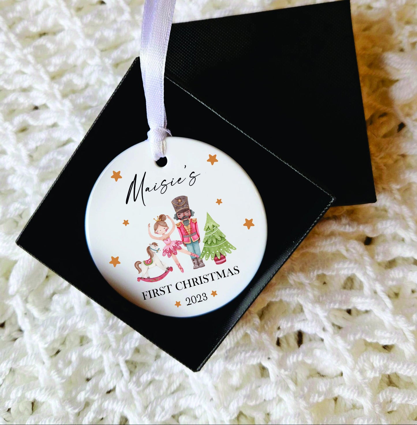 Personalised Baby's First Christmas Bauble - First Christmas Ornament - First Christmas Bauble - Baby First Xmas Tree Decoration - Keepsake