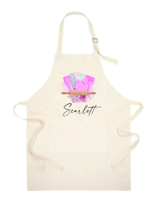 Personalised Apron - Personalised Children's Apron - Baking Gifts - Gifts For Her - Kids Apron - Baking Set - Kid's Apron