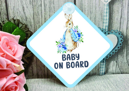 Peter Rabbit Baby on Board Car Sign - Baby on Board | Child on Board