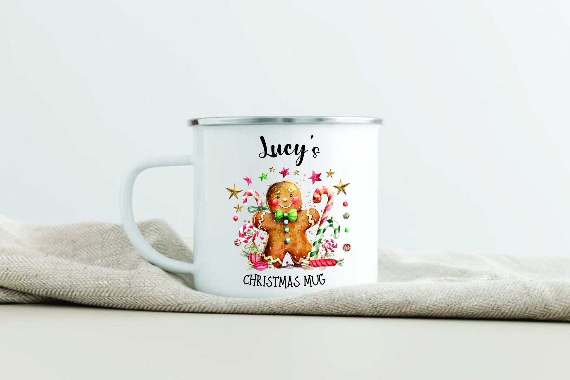 Personalised Family Christmas mugs, hot chocolate mugs, Christmas Eve, Christmas Eve box filler, Gingerbread - Family Matching Mugs