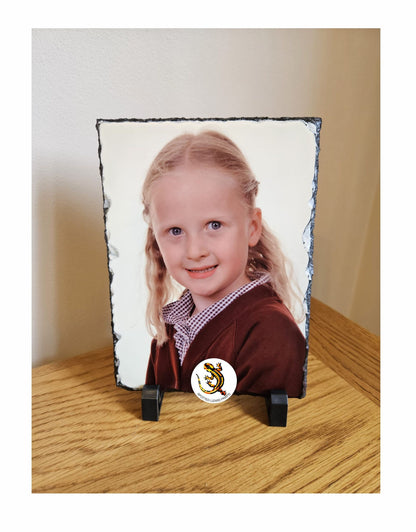 Personalised School Pictures Photo Slate, School Children Photo Slate - Photo Slate Gift - Christmas