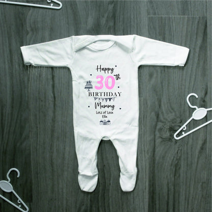 Happy 30th Birthday DADDY Baby Girl / Boy Outfit (First Birthday 1st Birthday Daddy Dad Birthday l New Dad Gift | Love My Dad)