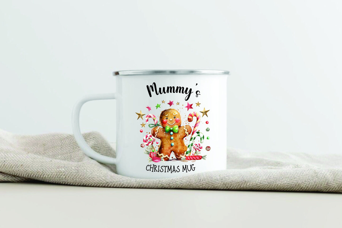 Personalised Family Christmas mugs, hot chocolate mugs, Christmas Eve, Christmas Eve box filler, Gingerbread - Family Matching Mugs