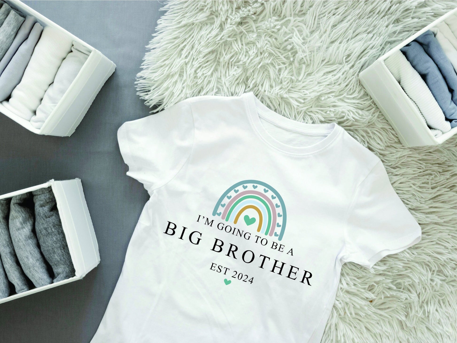 Personalised Big Brother, Big Sister announcement T-shirt - I'm going to be a big brother / brother - Big Brother or Sister announcement