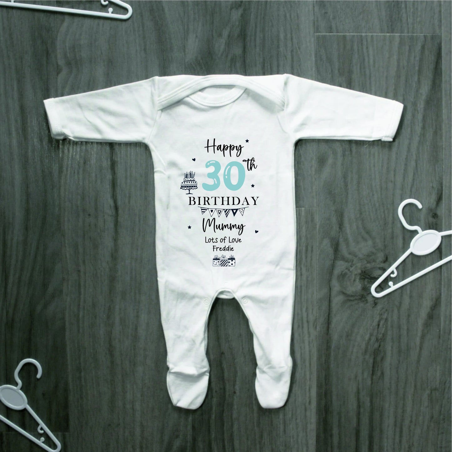 Happy 30th Birthday MUMMY Baby Girl / Boy Outfit (First Birthday 1st Birthday Mummy Mum Birthday l New Mum Gift | Love My Mum)