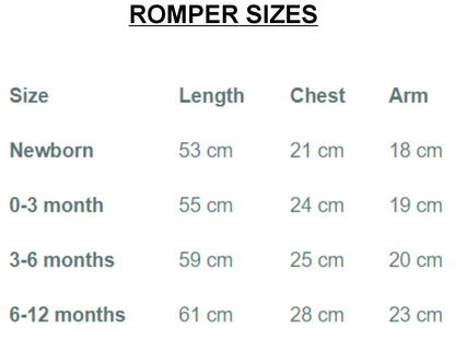 Spotted Lizard prints size chart