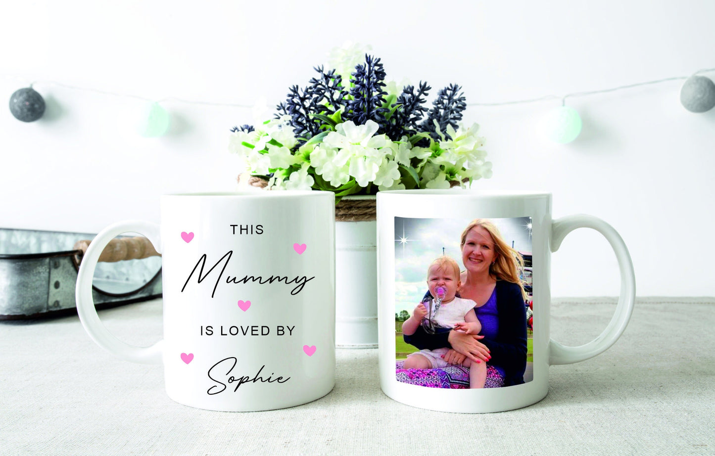 Personalised This Daddy Is Loved By Photo Mug - Father's Day Gift - New Daddy Grandad Gift - Gift for Him - Birthday