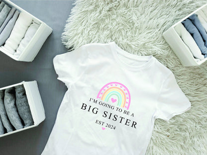 Personalised Big Brother, Big Sister announcement T-shirt - I'm going to be a big brother / brother - Big Brother or Sister announcement