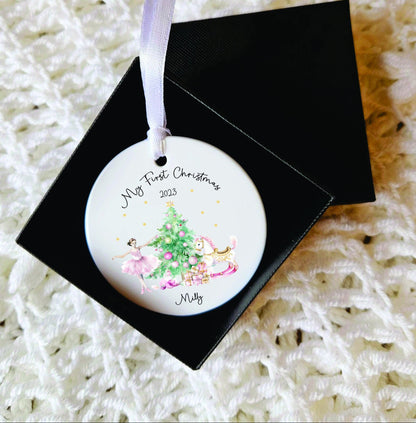 Personalised My First Christmas Baubles - Baby Girl/Boy Christmas Ornament - Solider - Nutcracker